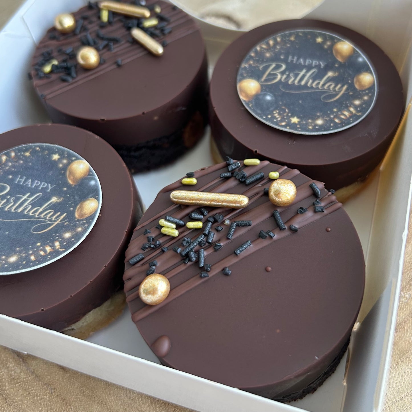 Birthday Box Black & Gold