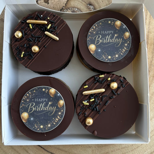 Birthday Box Black & Gold