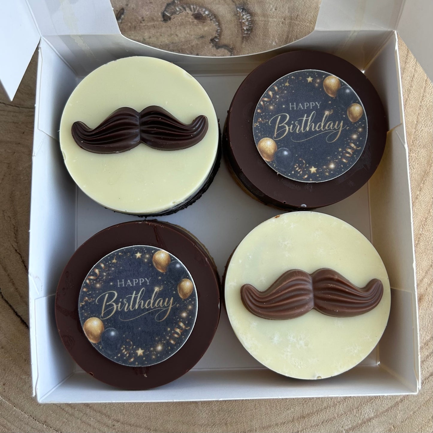 Birthday Box Mustache