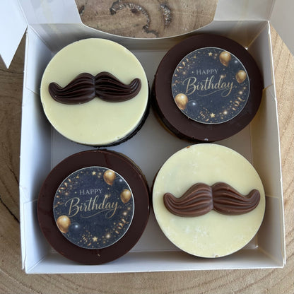 Birthday Box Mustache
